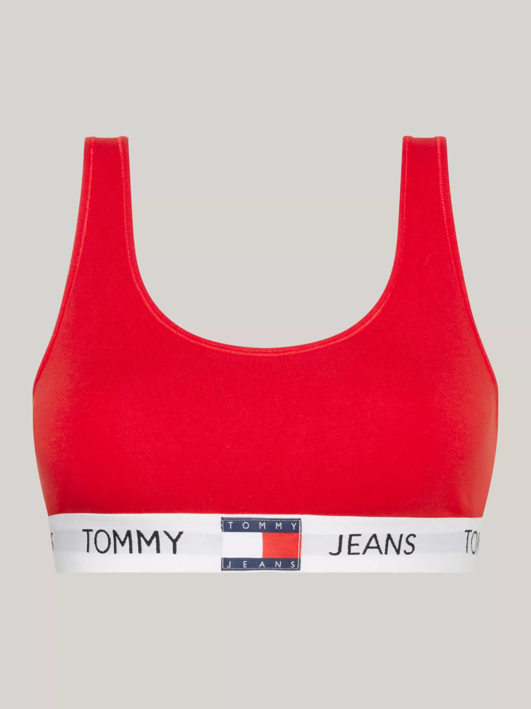 Tommy Hilfiger Heritage Ungefüttertes Bralette mit Logo DEEP CRIMSON Cheap