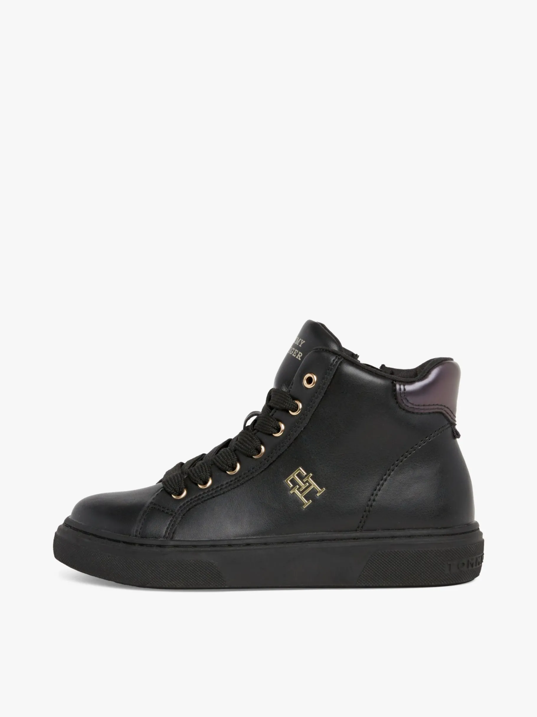 Tommy Hilfiger High-Top Lace-up Sneaker mit TH-Monogramm BLACK Sale