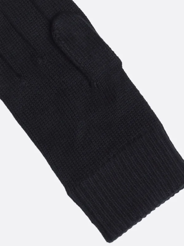 Tommy Hilfiger Hilfiger Flag Handschuhe mit Kaschmir BLACK New