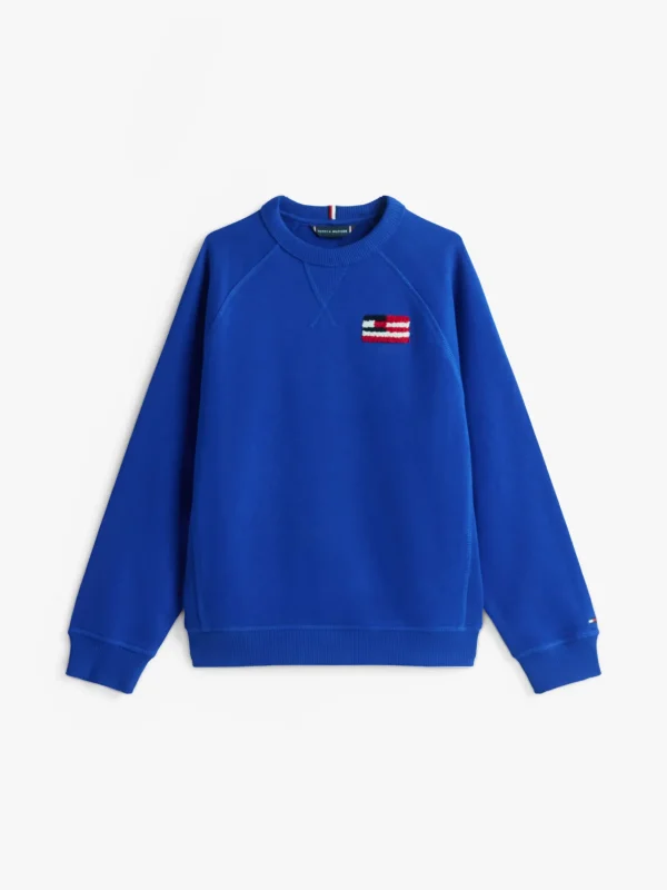 Tommy Hilfiger Hilfiger Flag Relaxed Fit Sweatshirt WEDGE BLUE Fashion