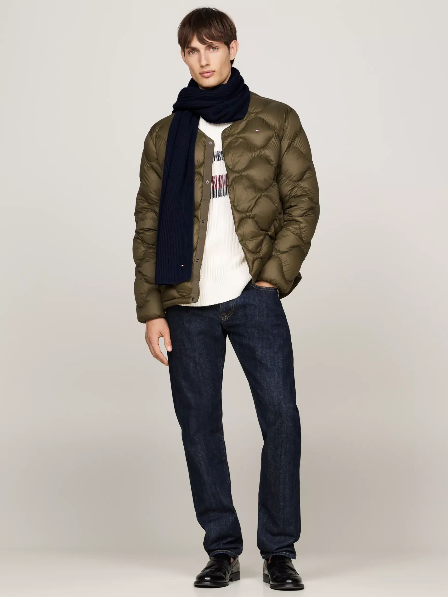 Tommy Hilfiger Hilfiger Flag Schal mit Kaschmir SPACE BLUE Online