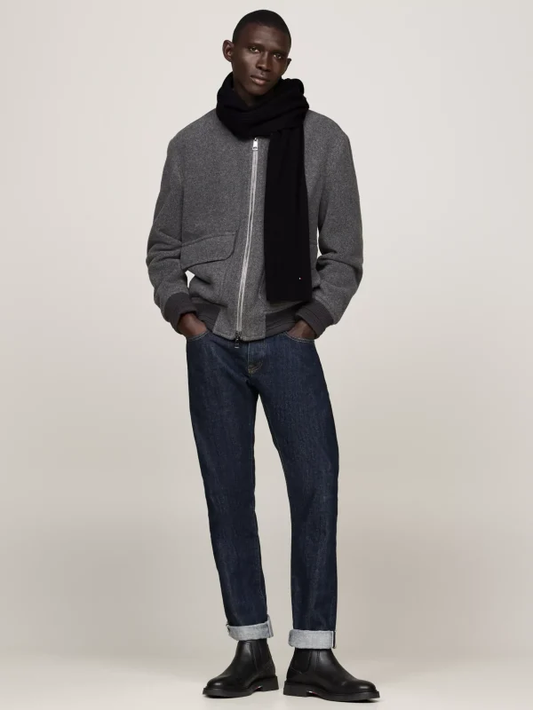 Tommy Hilfiger Hilfiger Flag Schal mit Kaschmir BLACK Shop