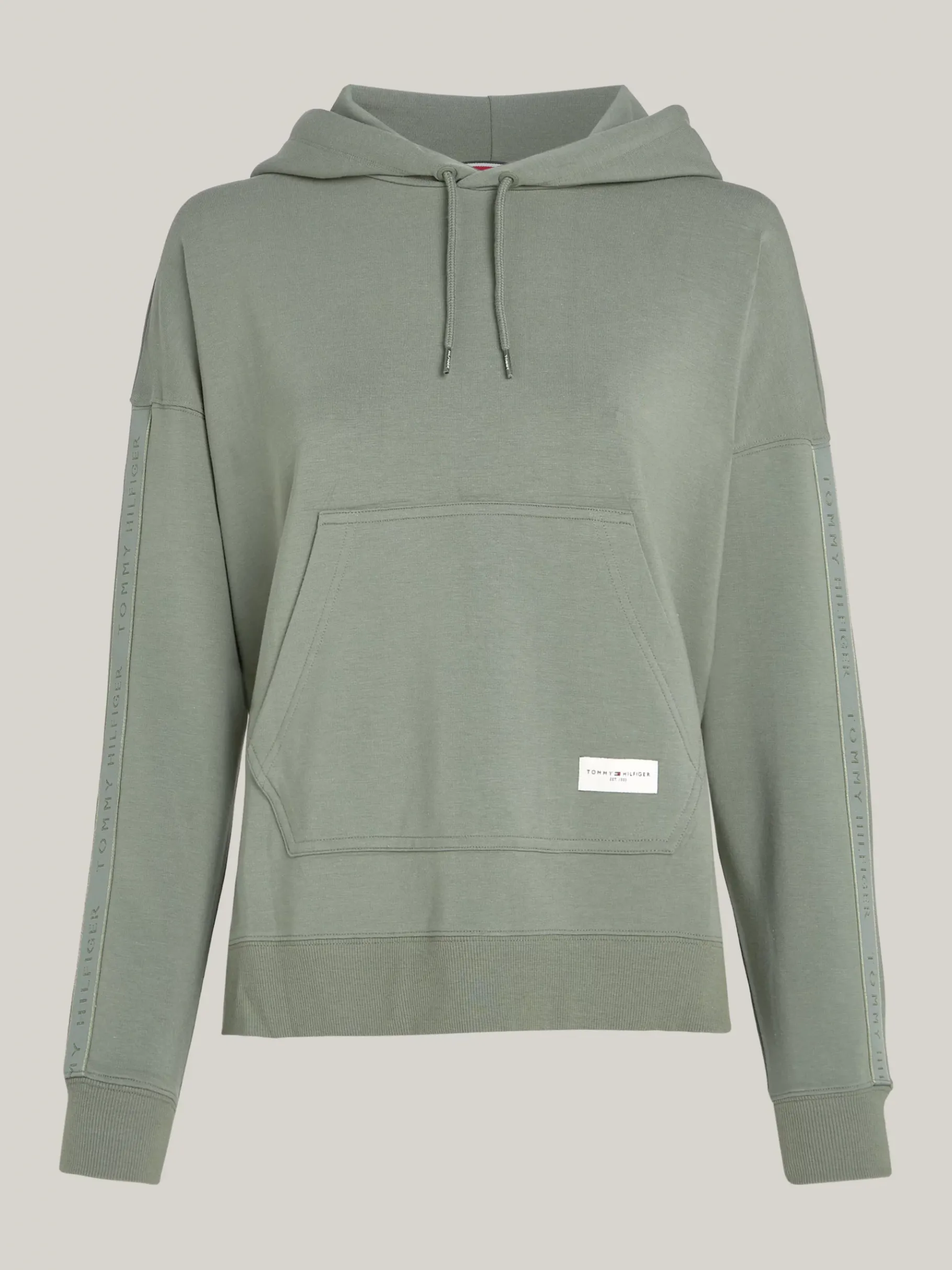 Tommy Hilfiger Hilfiger Logo Pyjama-Hoodie STONEWASH GREEN Cheap