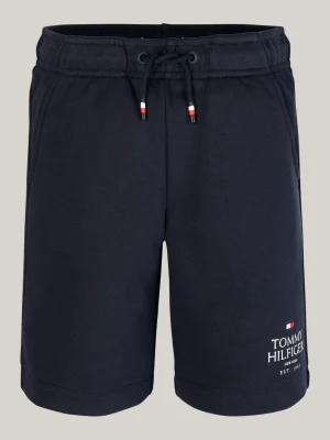 Tommy Hilfiger Hilfiger Logo Sweat-Shorts mit Tunnelzug DESERT SKY New