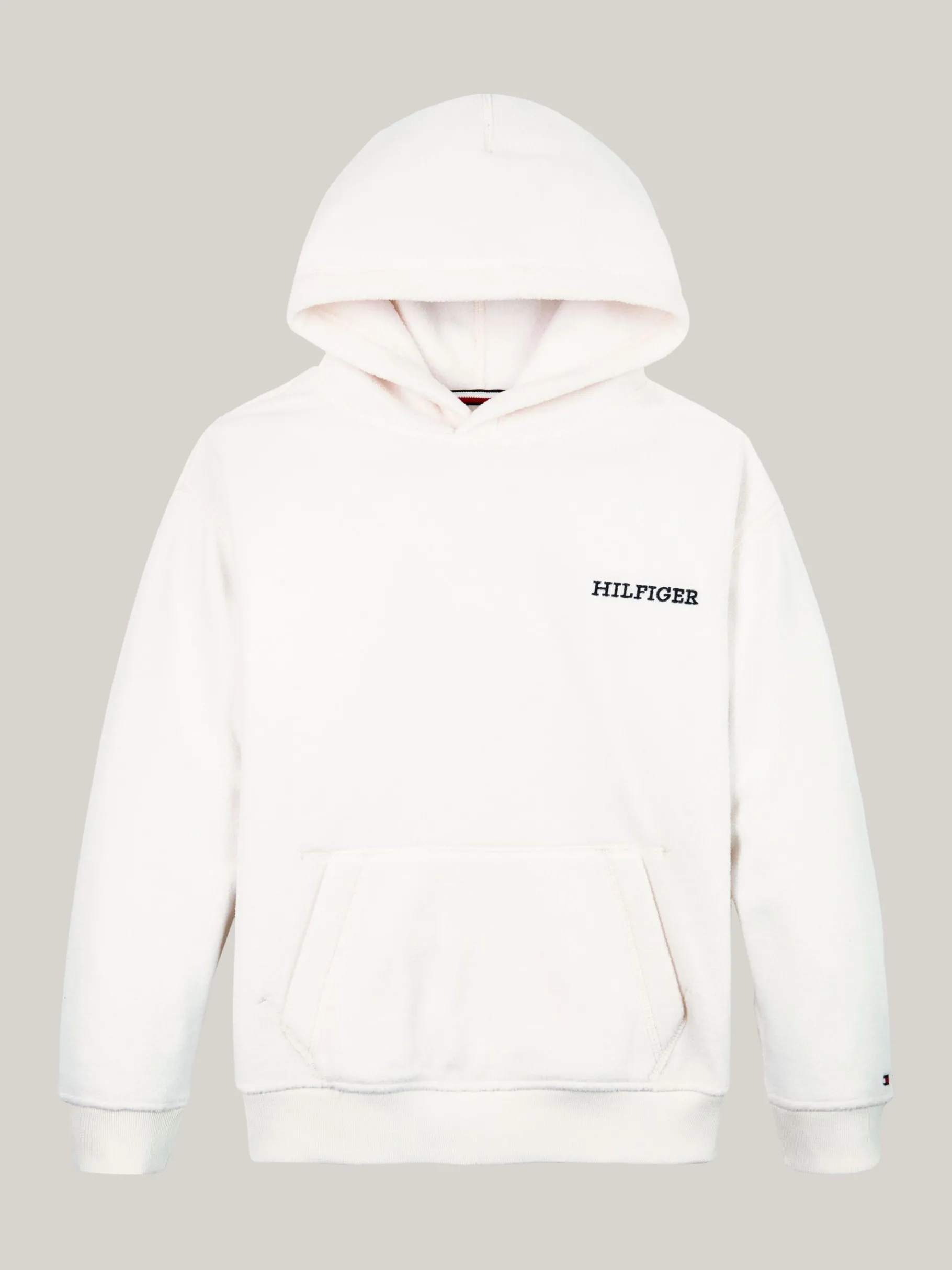 Tommy Hilfiger Hilfiger Monotype Fleece-Hoody ANCIENT WHITE Outlet