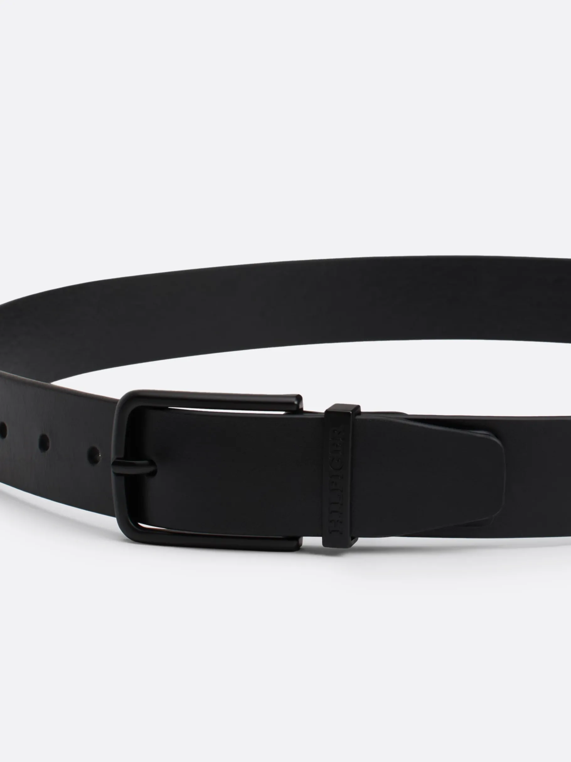 Tommy Hilfiger Hilfiger Monotype gleichfarbiger Ledergürtel BLACK Hot