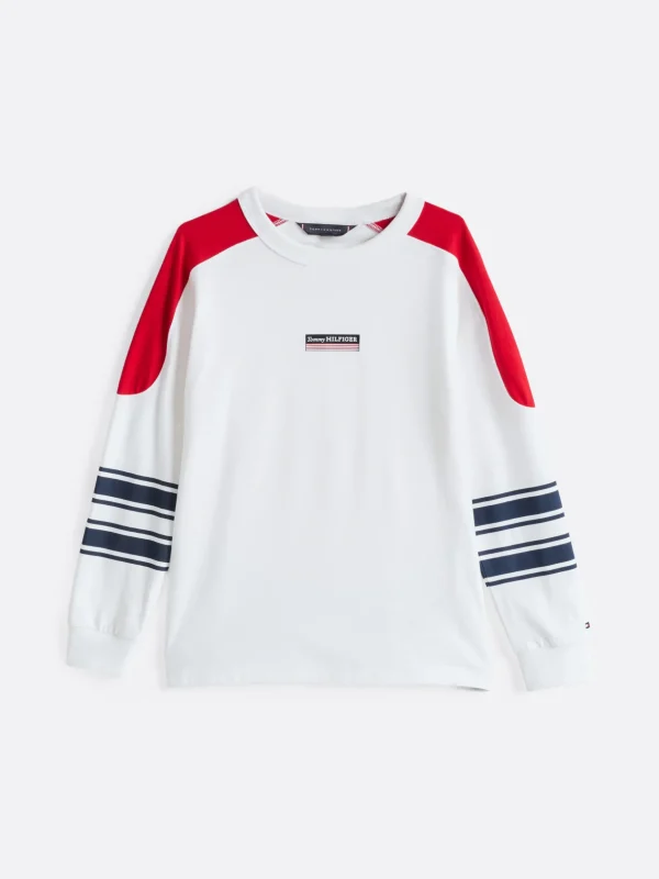 Tommy Hilfiger Hilfiger Monotype Langarmshirt WHITE COLORBLOCK Store