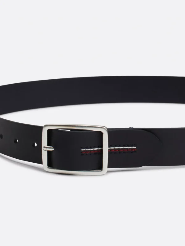 Tommy Hilfiger Hilfiger Monotype Ledergürtel SPACE BLUE Discount