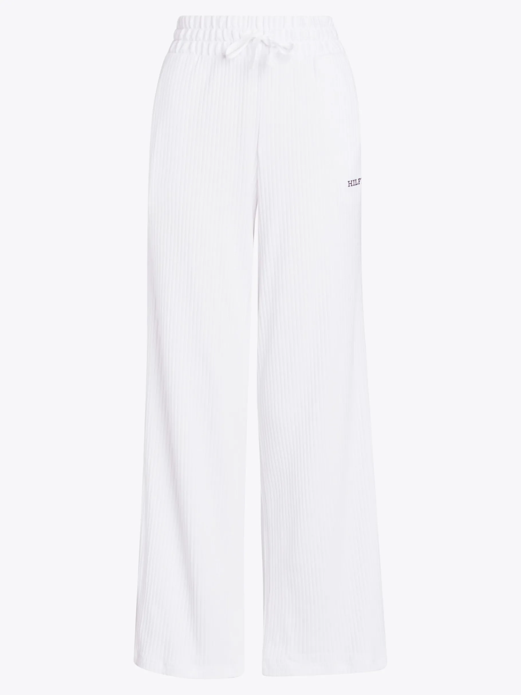 Tommy Hilfiger Hilfiger Monotype Lounge-Hose mit weitem Bein WHITE Fashion