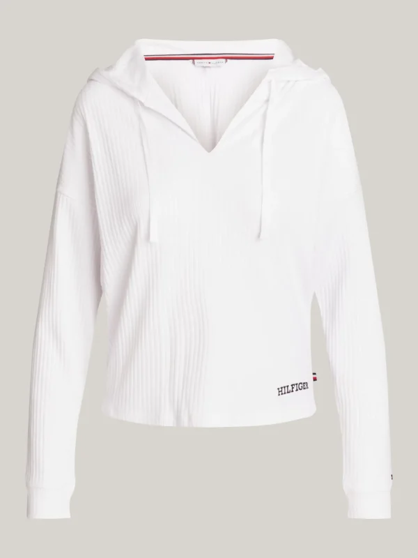 Tommy Hilfiger Hilfiger Monotype Lounge-Hoodie WHITE Cheap