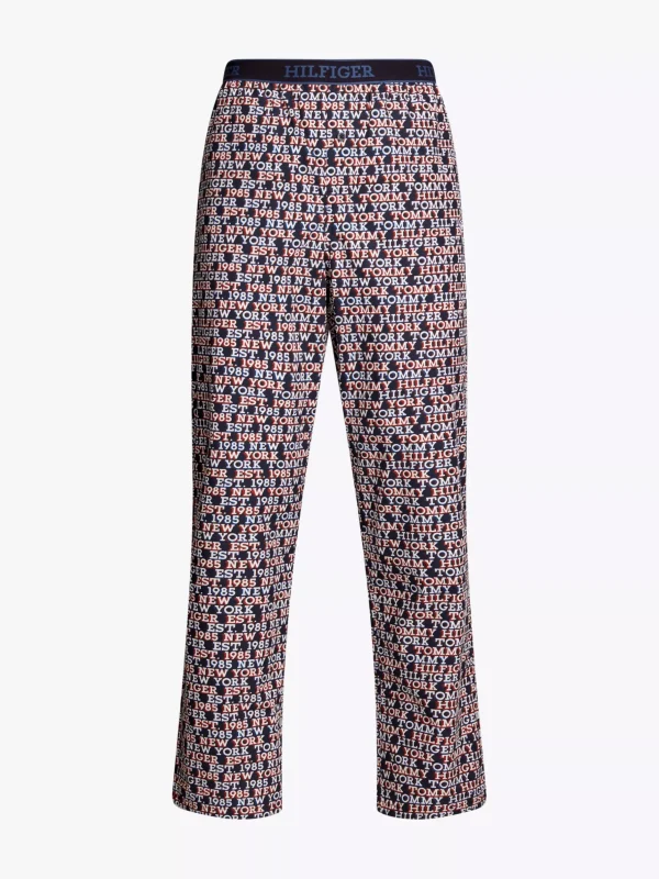 Tommy Hilfiger Hilfiger Monotype Pyjamahose mit Print MONOTYPE LOGO ALLOVER DESERT SKY Discount