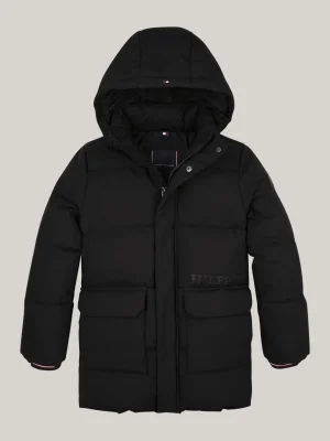 Tommy Hilfiger Hilfiger Monotype Relaxed Fit Pufferjacke BLACK Outlet