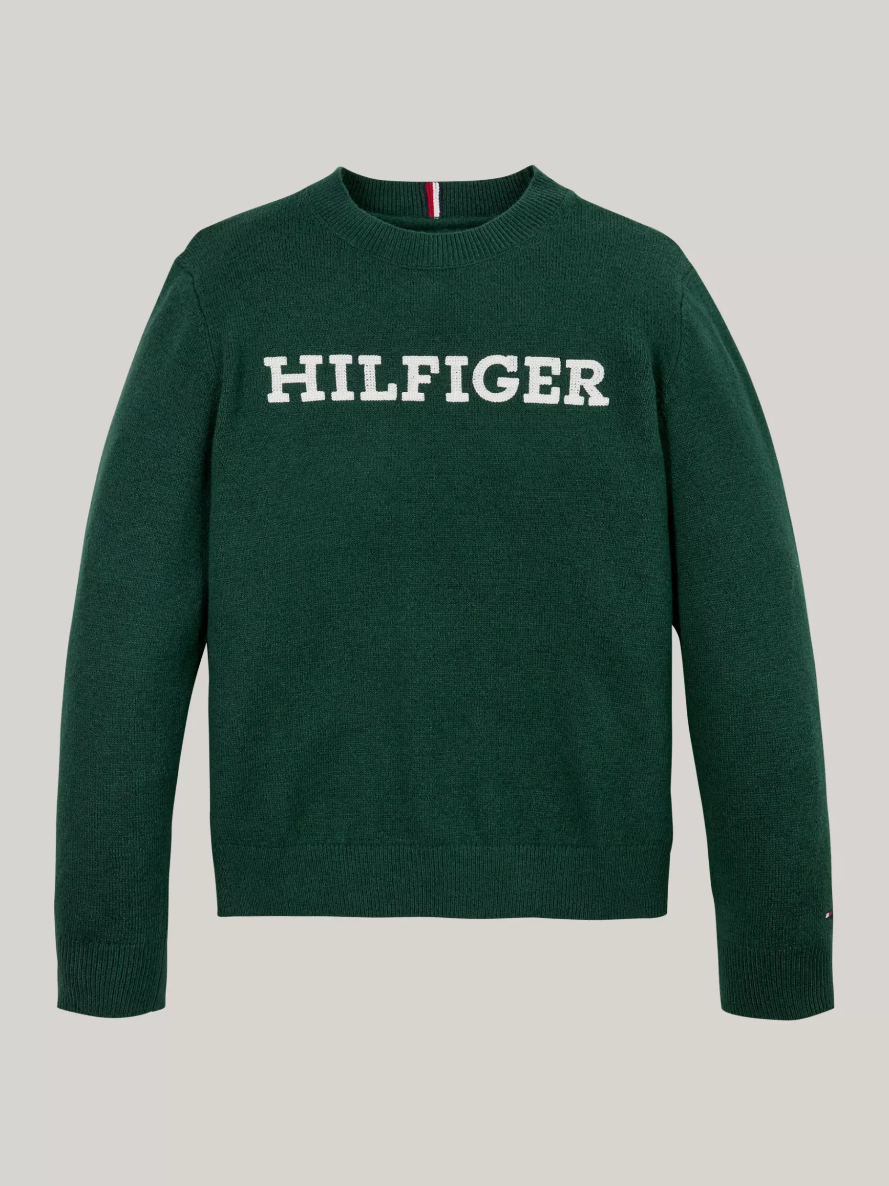 Tommy Hilfiger Hilfiger Monotype Rundhals-Pullover ORNAMENTAL GREEN Best