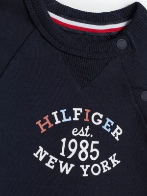 Tommy Hilfiger Hilfiger Monotype Strampler mit Druckknöpfen DESERT SKY Hot