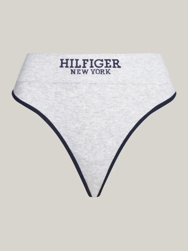 Tommy Hilfiger Hilfiger Monotype String mit Kontrast-Paspeln LIGHT GREY HEATHER Flash Sale