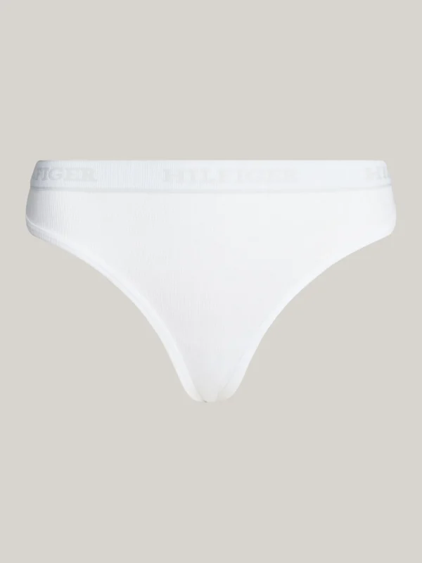 Tommy Hilfiger Hilfiger Monotype String mit Logo-Taillenbund WHITE Sale