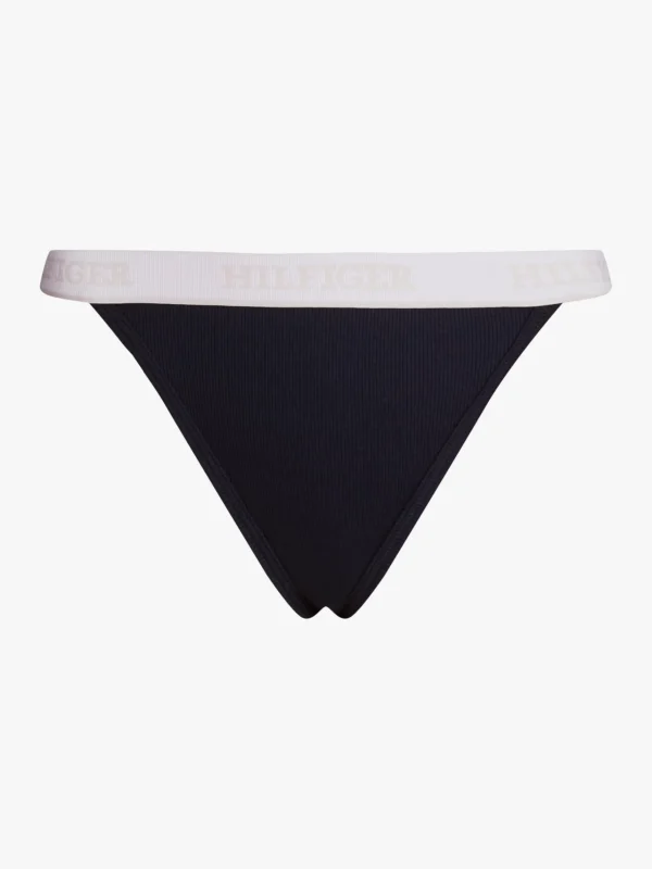 Tommy Hilfiger Hilfiger Monotype Tanga mit Logo-Taillenbund DESERT SKY Shop