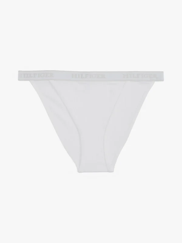 Tommy Hilfiger Hilfiger Monotype Tanga mit Logo-Taillenbund WHITE Sale