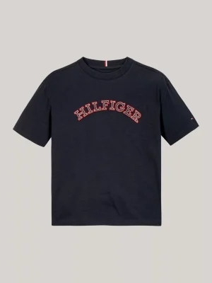 Tommy Hilfiger Hilfiger Monotype T-Shirt mit Applikation DESERT SKY Flash Sale