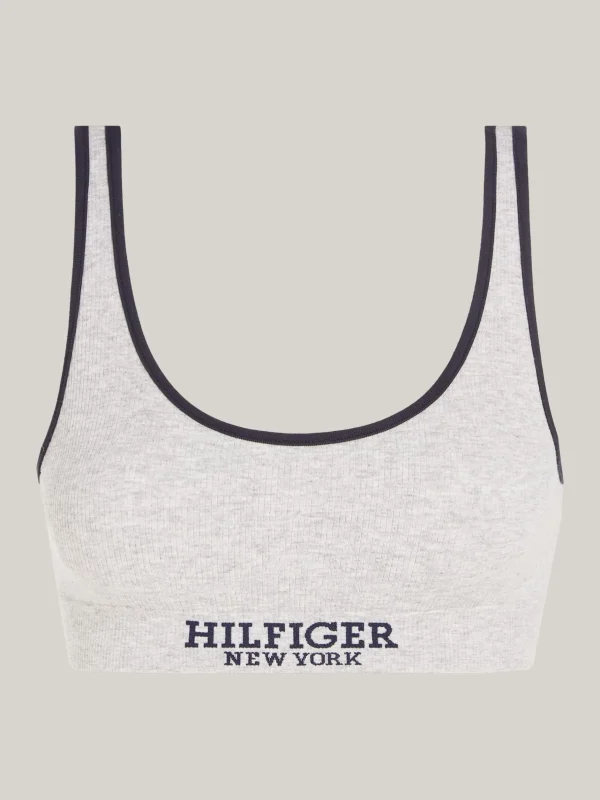 Tommy Hilfiger Hilfiger Monotype ungepolstertes Bralette LIGHT GREY HEATHER Cheap