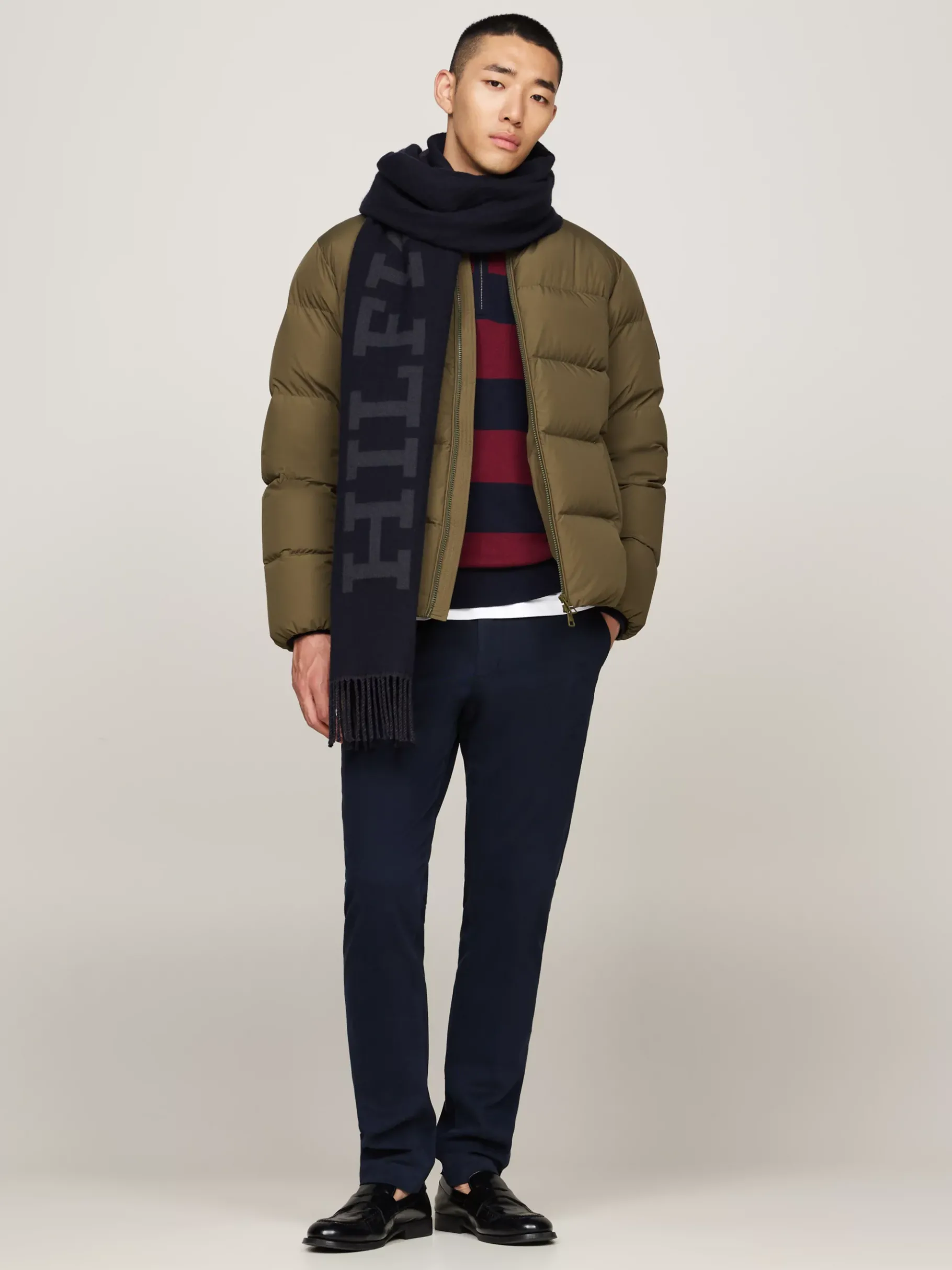 Tommy Hilfiger Hilfiger Monotype Wollschal SPACE BLUE Cheap