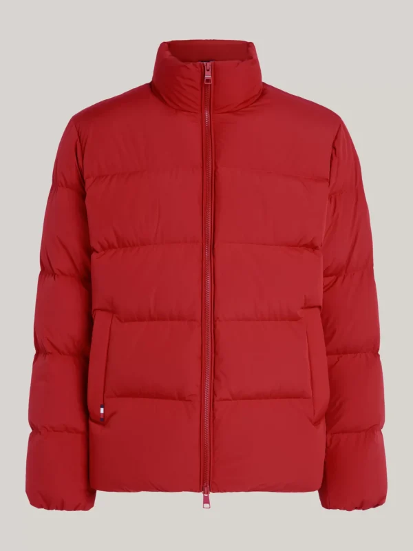 Tommy Hilfiger Hochgeschlossene Puffer-Jacke mit Daunen DARK MAGMA Clearance