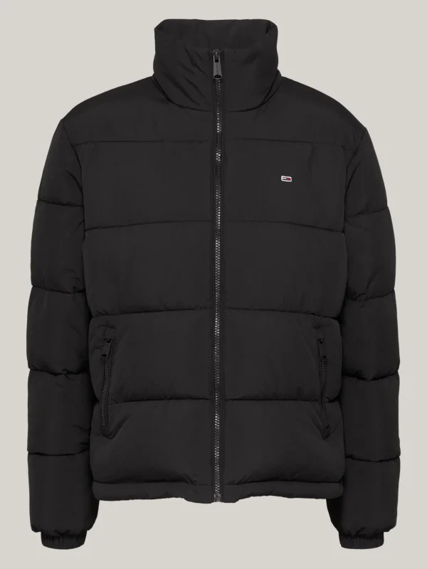 Tommy Hilfiger Hochgeschlossene Puffer-Jacke BLACK Sale