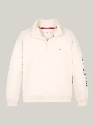 Tommy Hilfiger Hochgeschlossenes Sweatshirt mit Reißverschluss CALICO HEATHER Fashion
