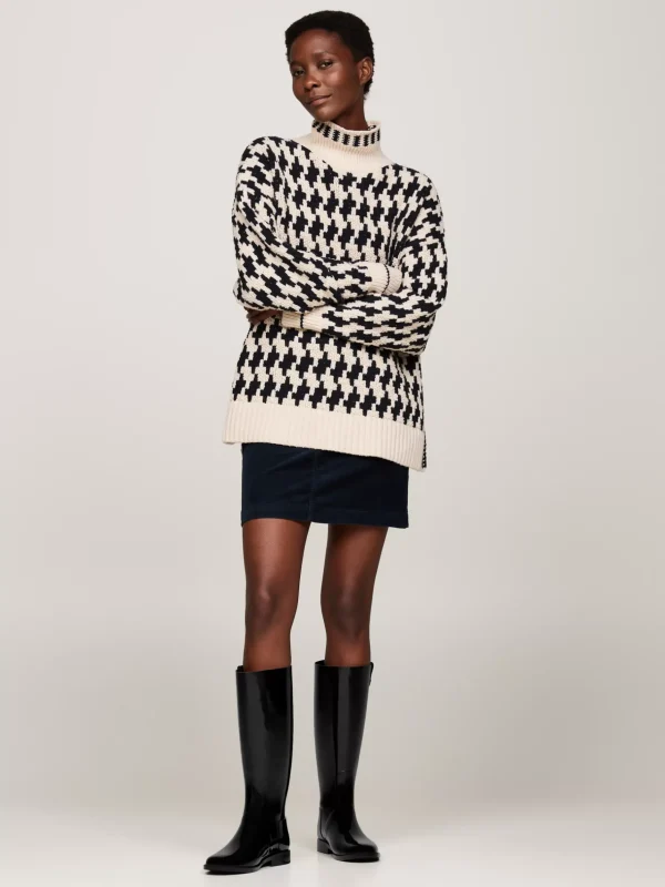 Tommy Hilfiger Hoher Gummistiefel mit Lack-Finish und Emblem BLACK Fashion