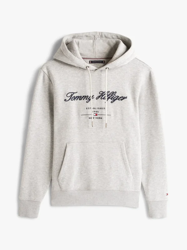 Tommy Hilfiger Hoodie mit aufgesticktem Logo LIGHT GREY HEATHER Store