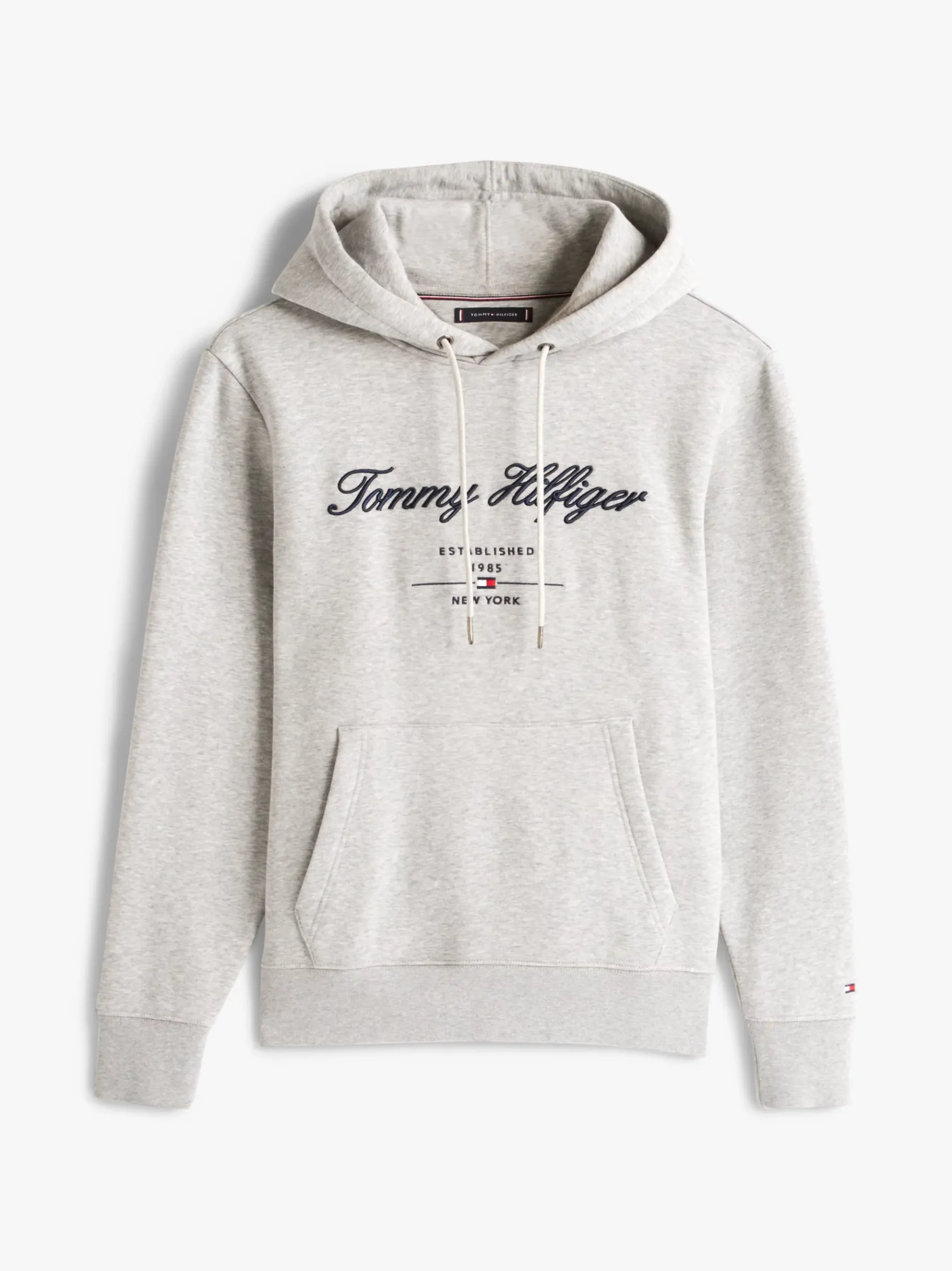 Tommy Hilfiger Hoodie mit aufgesticktem Logo LIGHT GREY HEATHER Store