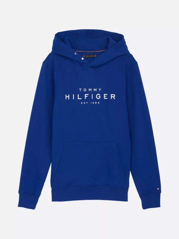 Tommy Hilfiger Hoodie mit Druckknöpfen und Logo WEDGE BLUE Flash Sale
