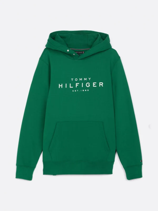 Tommy Hilfiger Hoodie mit Druckknöpfen und Logo NOUVEAU GREEN Best