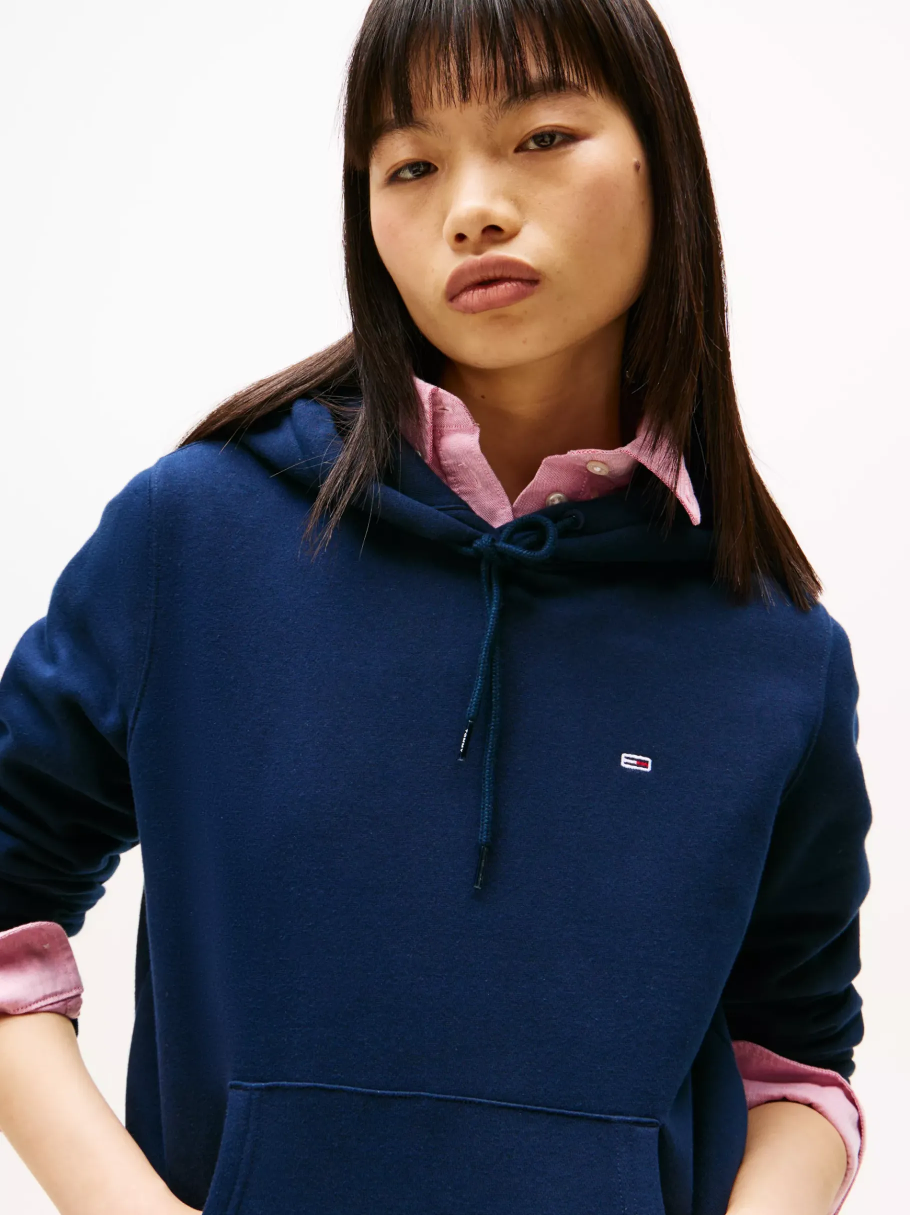 Tommy Hilfiger Hoodie mit Flag-Patch DARK NIGHT NAVY Cheap