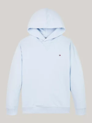 Tommy Hilfiger Hoodie mit Flag-Stickerei BREEZY BLUE Fashion