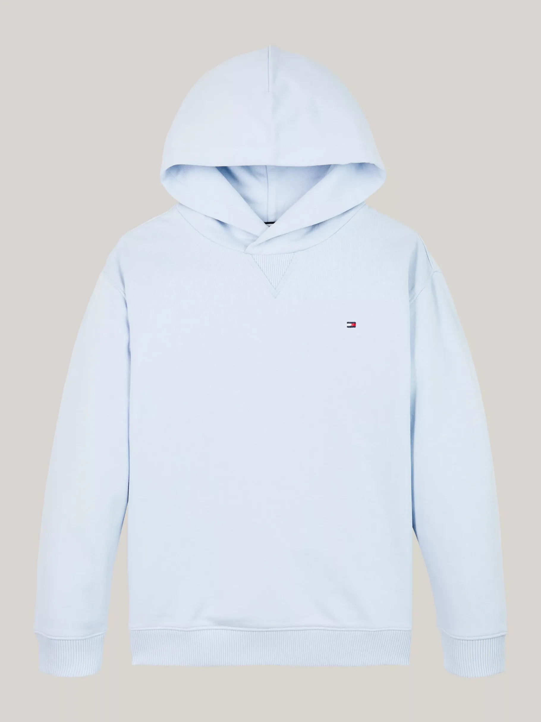 Tommy Hilfiger Hoodie mit Flag-Stickerei BREEZY BLUE Fashion