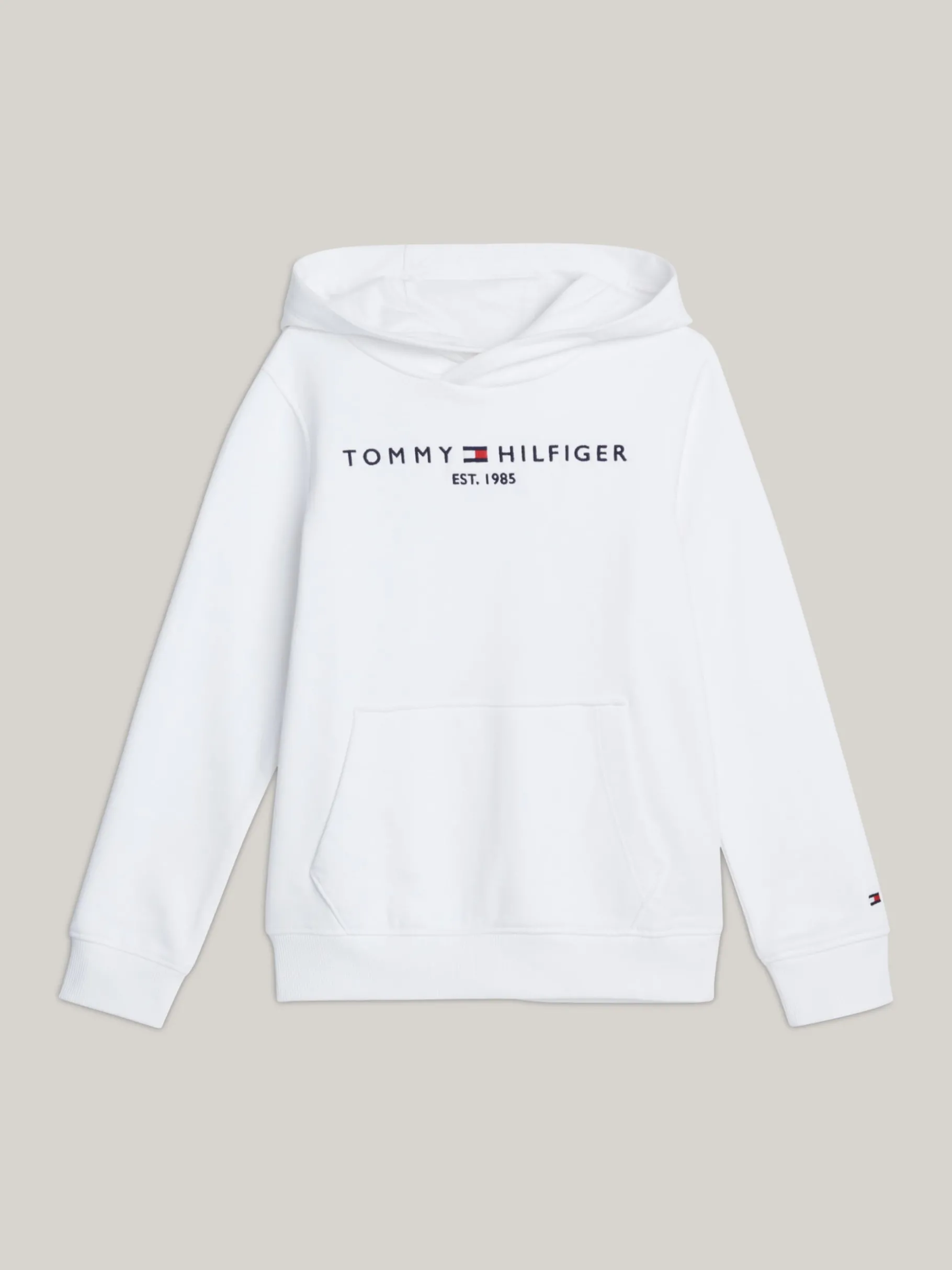 Tommy Hilfiger Hoodie mit Logo WHITE Hot