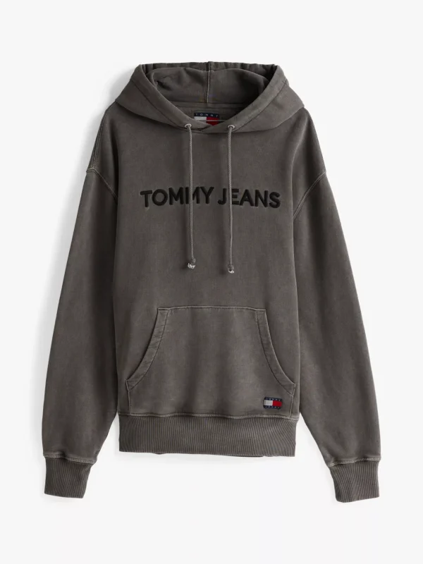 Tommy Hilfiger Hoodie mit Logo-Stickerei BLACK Fashion