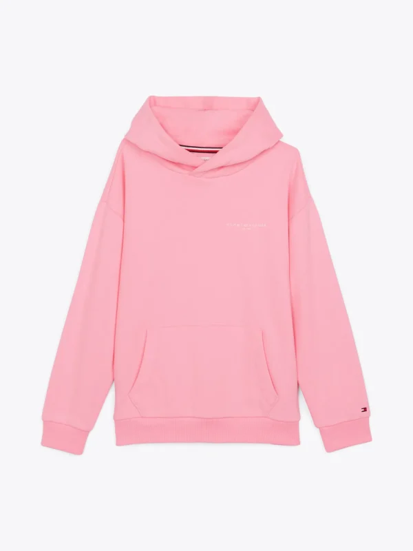 Tommy Hilfiger Hoodie mit Tommy-Tape und Logo PINK SUGAR Clearance