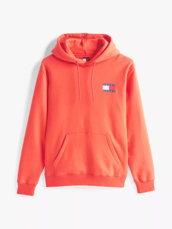 Tommy Hilfiger Hoodie mit Tunnelzug und Logo BRIGHT VERMILLION Outlet