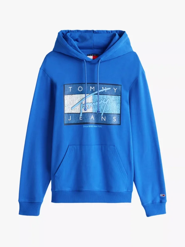 Tommy Hilfiger Hoodie mit Tunnelzug und Logo TEMPO BLUE Sale