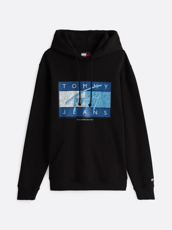 Tommy Hilfiger Hoodie mit Tunnelzug und Logo BLACK Store