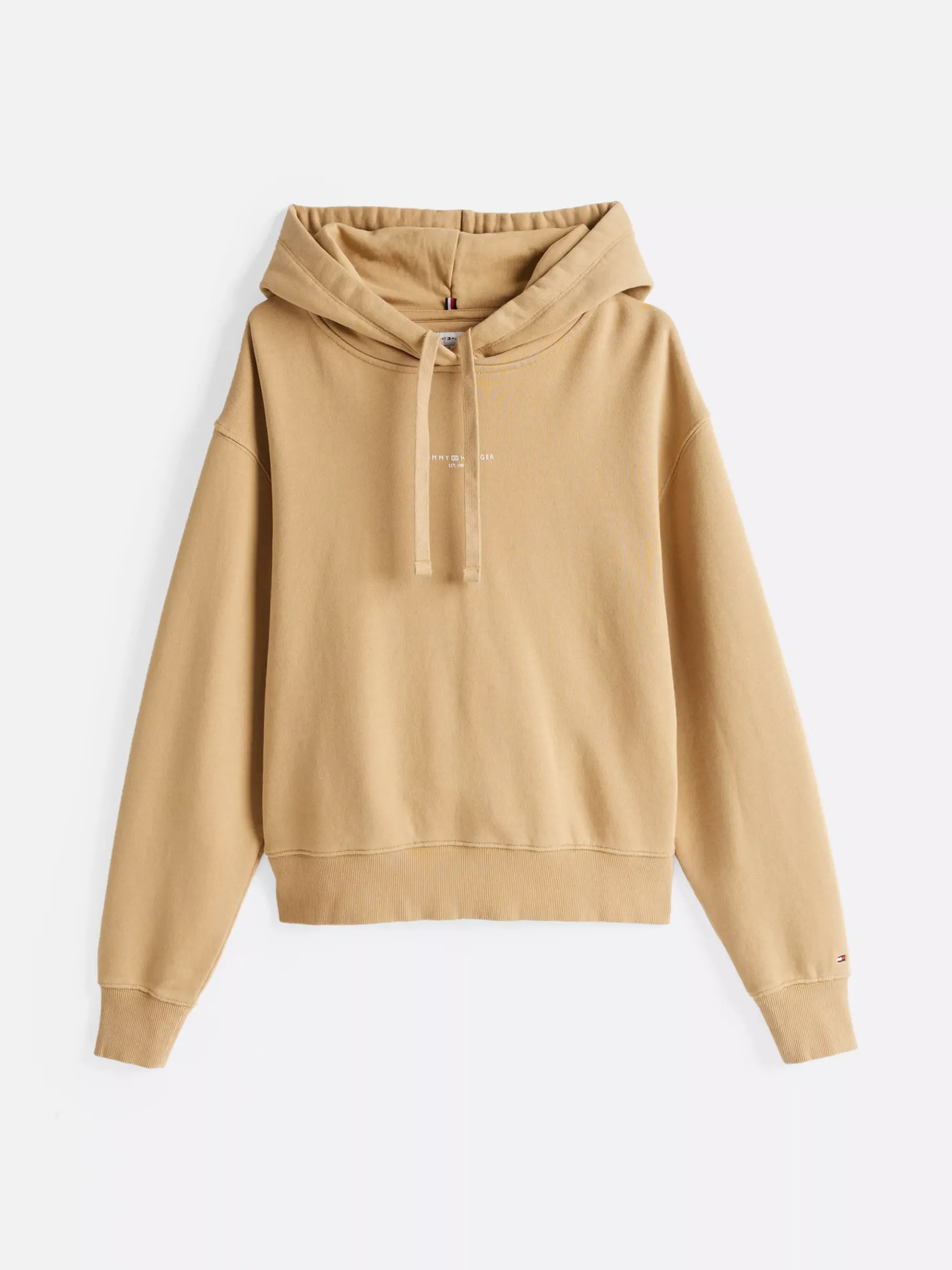 Tommy Hilfiger Hoodie mit Tunnelzug und Logo CLASSIC KHAKI Fashion