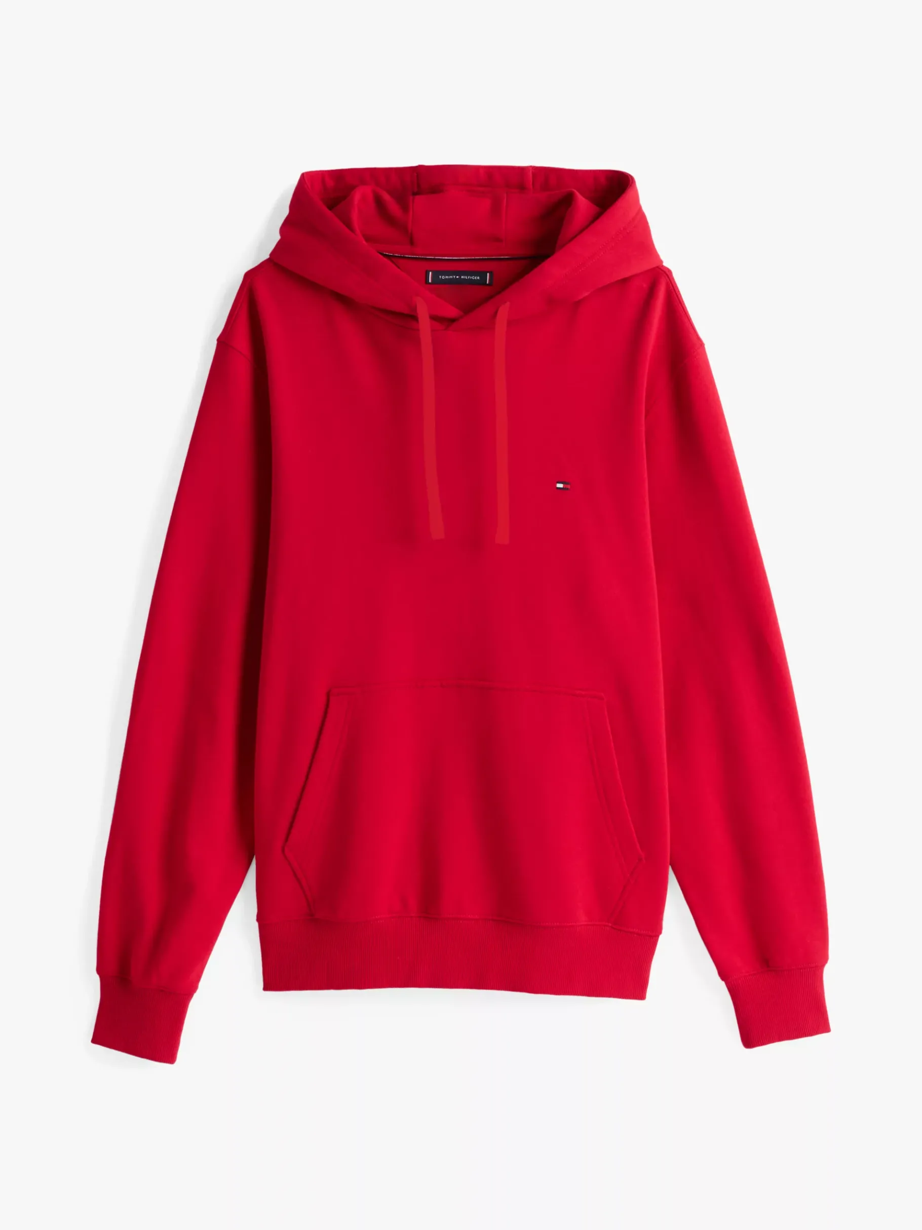 Tommy Hilfiger Hoodie mit Tunnelzug und Flag-Stickerei MEDIUM RED Store