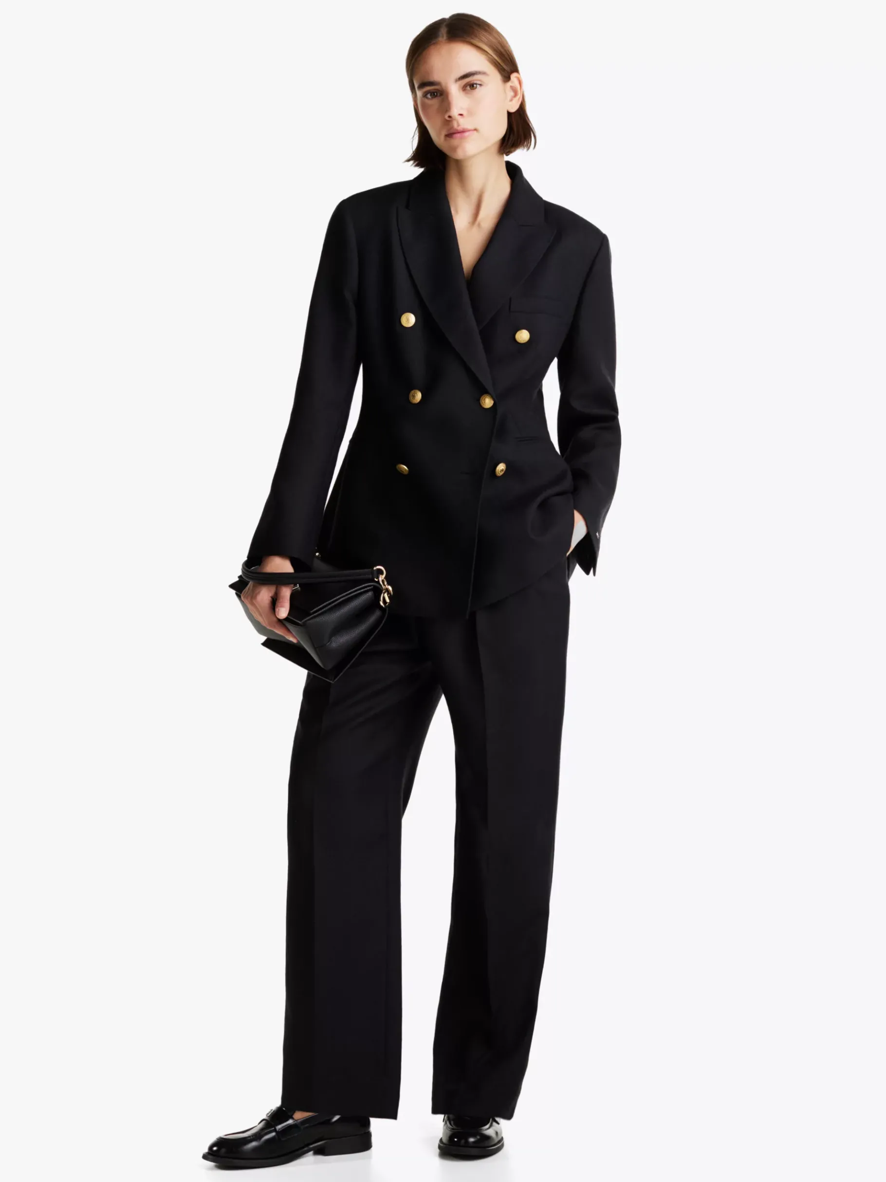 Tommy Hilfiger Hose aus reiner Wolle BLACK Hot