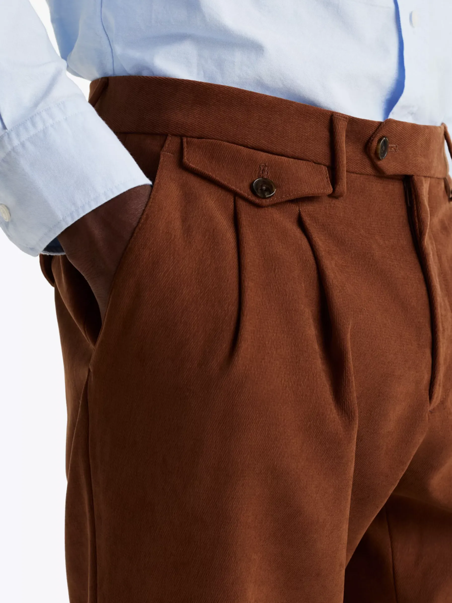 Tommy Hilfiger Hose mit Krempelsaum BROWN Outlet