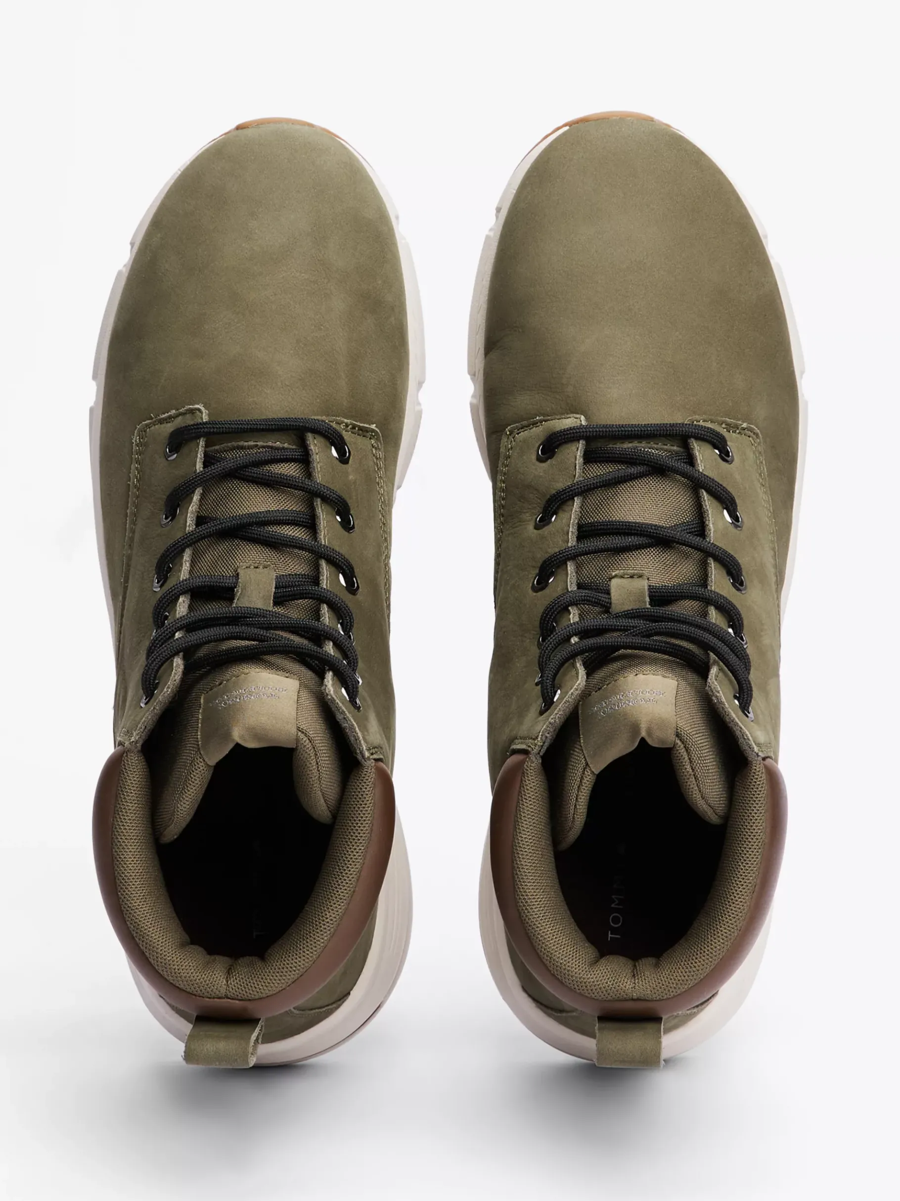 Tommy Hilfiger Hybrid-Boot aus Leder ARMY GREEN Outlet