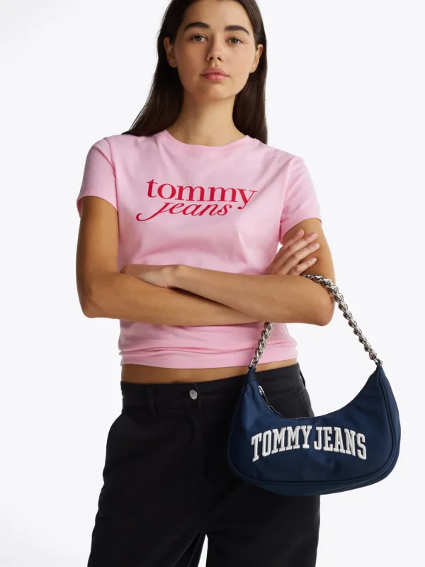 Tommy Hilfiger Iconic Schultertasche mit Kettenriemen DARK NIGHT NAVY Cheap