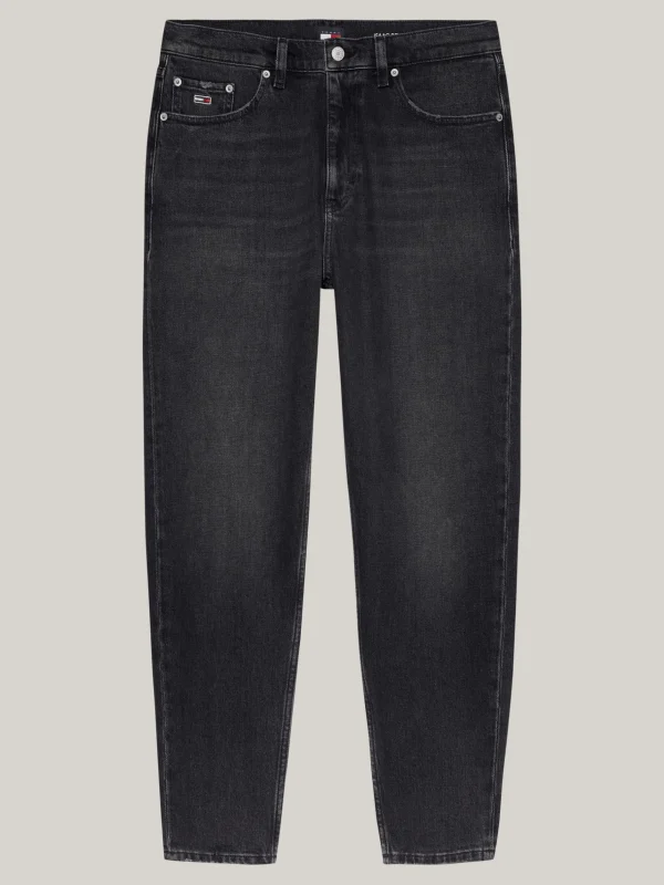 Tommy Hilfiger Isaac Tapered Relaxed Jeans im Used Look DENIM BLACK Cheap