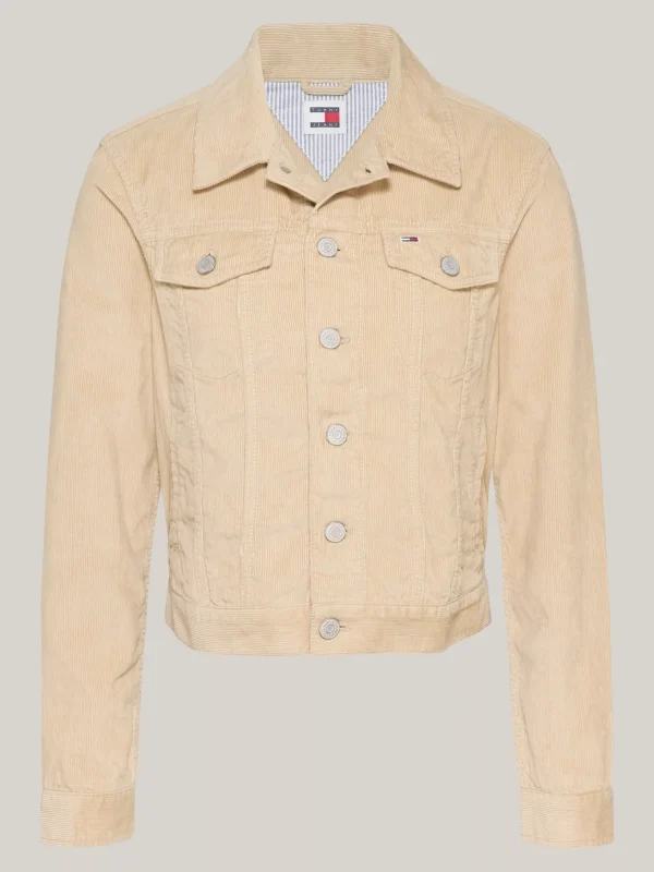 Tommy Hilfiger Izzie Jacke aus feinem Cord GENTLE GOLD Hot